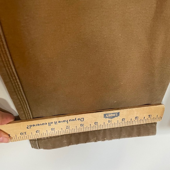 Duluth Trading Co Flex Fire Hose Fleece Lined Cargo Pants Brown Tan Mens 44x32 - Picture 4 of 9